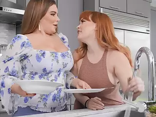 Pussy eating and fun with a double sided dildo - Natasha and Summer